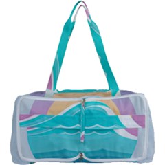 Tsunami Tidal Wave Minimalist Logo Ocean Sea Multi Function Bag by Wav3s