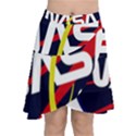 Nasa Insignia Chiffon Wrap Front Skirt View1