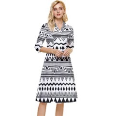 Boho-style-pattern Classy Knee Length Dress