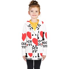 I Love Mocha Coffee Kids  Double Breasted Button Coat by ilovewhateva