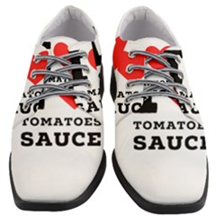 I Love Tomatoes Sauce Women Heeled Oxford Shoes by ilovewhateva