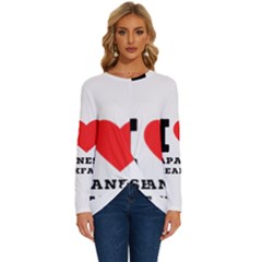 I Love Japanese Breakfast  Long Sleeve Crew Neck Pullover Top by ilovewhateva