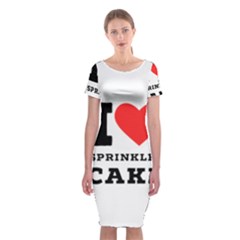 I Love Sprinkles Cake Classic Short Sleeve Midi Dress by ilovewhateva