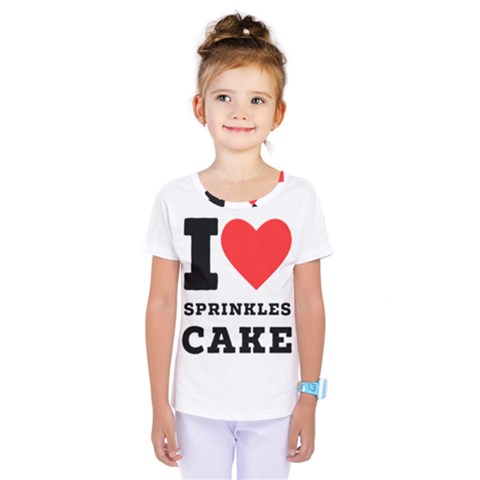 I Love Sprinkles Cake Kids  One Piece Tee by ilovewhateva