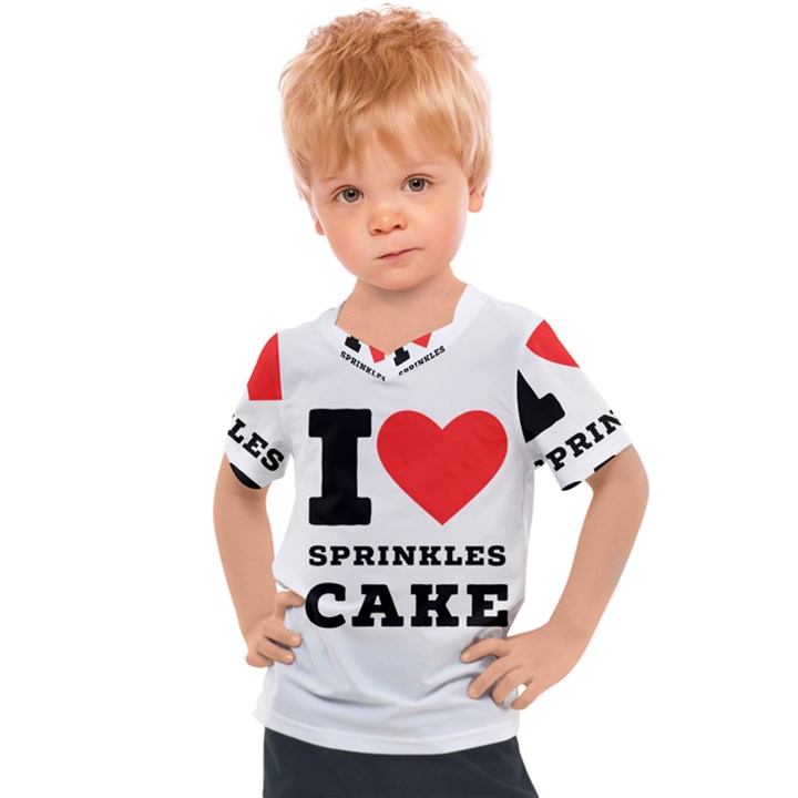I love sprinkles cake Kids  Sports Tee