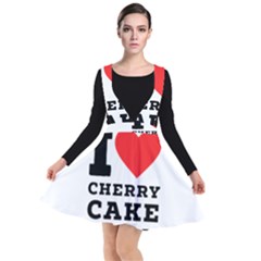 I Love Cherry Cake Plunge Pinafore Dress by ilovewhateva