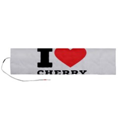 I Love Cherry Cake Roll Up Canvas Pencil Holder (l) by ilovewhateva