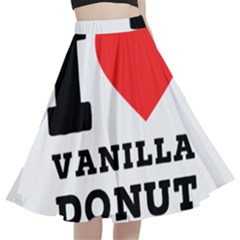 I Love Vanilla Donut A-line Full Circle Midi Skirt With Pocket by ilovewhateva