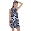 Tile Repeating Pattern Texture Racer Back Hoodie Dress View1