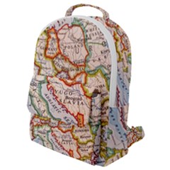 Map Europe Globe Countries States Flap Pocket Backpack (small)