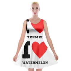 I Love Watermelon  Velvet Skater Dress by ilovewhateva