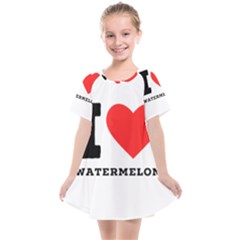 I Love Watermelon  Kids  Smock Dress by ilovewhateva