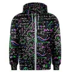 Math-linear-mathematics-education-circle-background Men s Zipper Hoodie by Vaneshart