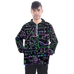 Math-linear-mathematics-education-circle-background Men s Half Zip Pullover by Vaneshart