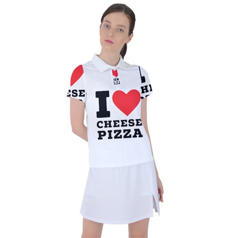 I Love Cheese Pizza Women s Polo Tee by ilovewhateva