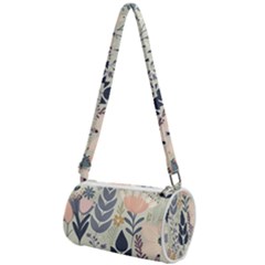 Flower Floral Pastel Mini Cylinder Bag