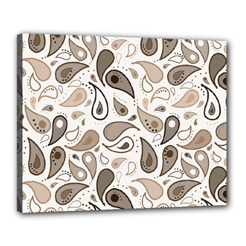 Paisley Pattern Background Graphic Canvas 20  X 16  (stretched)