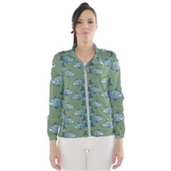 Fishes Pattern Background Theme Women s Windbreaker by Vaneshop