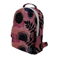 Abstract Pattern Floral Wall Art Flap Pocket Backpack (large) by Vaneshop