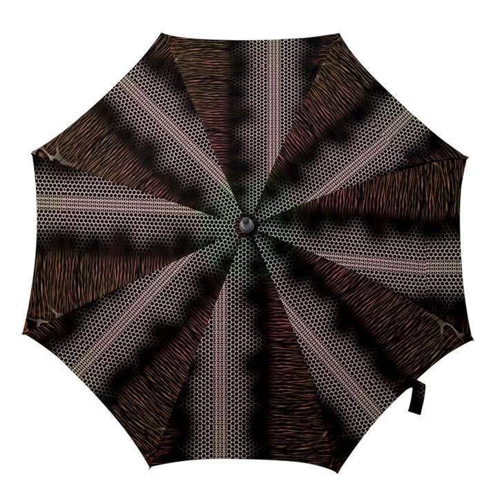 Leopard Animal Shawl Honeycomb Hook Handle Umbrellas (Medium)