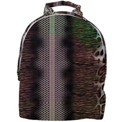 Leopard Animal Shawl Honeycomb Mini Full Print Backpack by Vaneshop