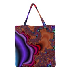 Colorful Piece Abstract Grocery Tote Bag