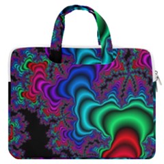 Abstract Piece Color Macbook Pro 13  Double Pocket Laptop Bag