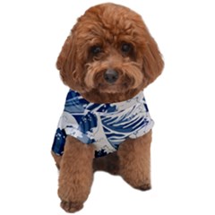 Japanese Wave Pattern Dog T-shirt by Wav3s