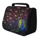 Peacock Feathers Full Print Travel Pouch (Small)