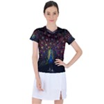 Peacock Feathers Women s Sports Top