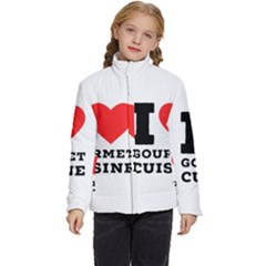 I Love Gourmet Cuisine Kids  Puffer Bubble Jacket Coat by ilovewhateva