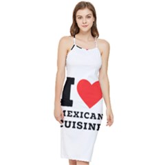 I Love Mexican Cuisine Bodycon Cross Back Summer Dress by ilovewhateva