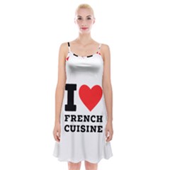 I Love French Cuisine Spaghetti Strap Velvet Dress by ilovewhateva