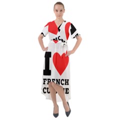 I Love French Cuisine Front Wrap High Low Dress by ilovewhateva