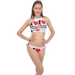 I Love Asian Cuisine Cross Front Halter Bikini Set by ilovewhateva