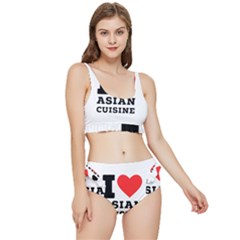 I Love Asian Cuisine Frilly Bikini Set by ilovewhateva