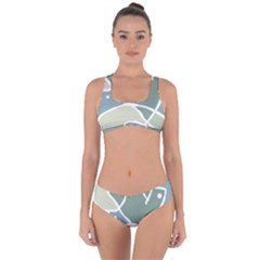 Mazipoodles In The Frame - Balanced Meal 31 Criss Cross Bikini Set by Mazipoodles