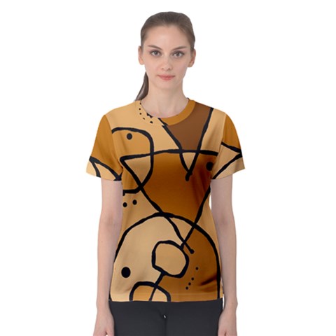 Mazipoodles In The Frame - Brown Women s Sport Mesh Tee by Mazipoodles