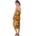 Mazipoodles In The Frame - Brown Waist Tie Cover Up Chiffon Dress View2