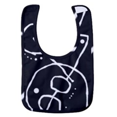 Mazipoodles In The Frame - Black White Baby Bib by Mazipoodles