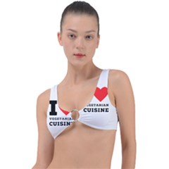 I Love Vegetarian Cuisine  Ring Detail Bikini Top by ilovewhateva