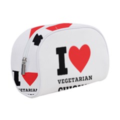 I Love Vegetarian Cuisine  Make Up Case (small) by ilovewhateva