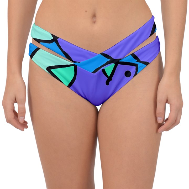 Mazipoodles In The Frame - Balanced Meal 5 Double Strap Halter Bikini Bottoms