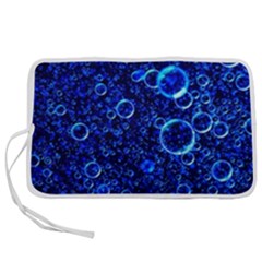 Blue Bubbles Abstract Pen Storage Case (l) by Vaneshop