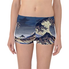 The Great Wave Off Kanagawa Japanese Waves Boyleg Bikini Bottoms by Vaneshop