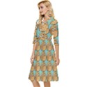 Owl Bird Pattern Classy Knee Length Dress View3