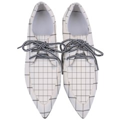 Mesh Pointed Oxford Shoes by zhou