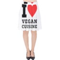 I love vegan cuisine Velvet High Waist Skirt View1