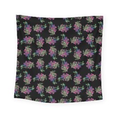 Midnight Noir Garden Chic Pattern Square Tapestry (small) by dflcprintsclothing