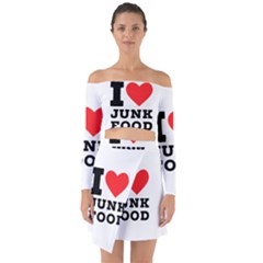 I Love Junk Food Off Shoulder Top With Skirt Set by ilovewhateva